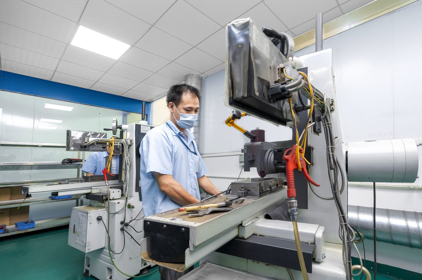 Operator at a production machine