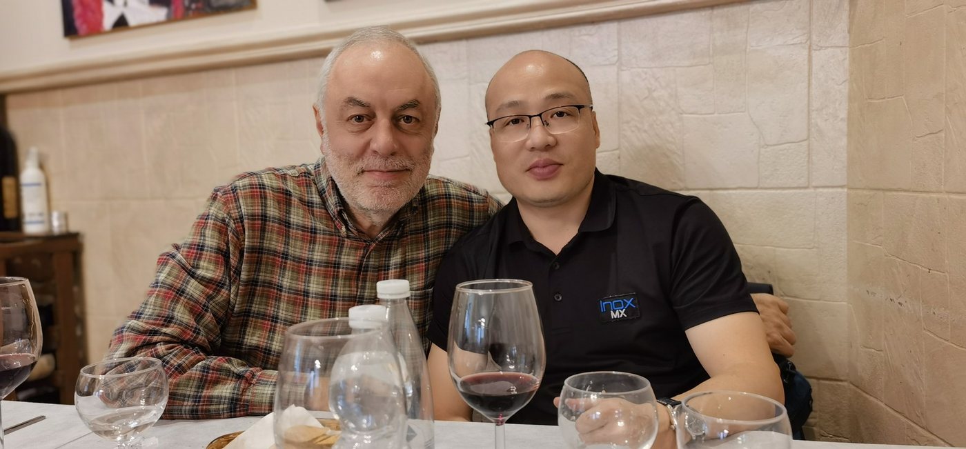 Mountain Xie with Boni in Italy