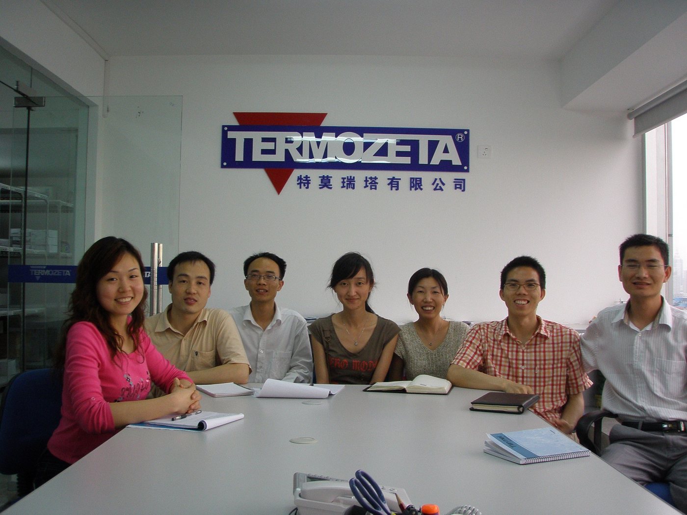 The Shenzhen team in the office